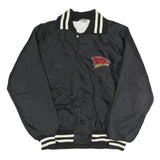 LEADER SPORTSWEAR Mens Black & Cream Fasel's Rustic Inn Jacket XL Nylon Plain