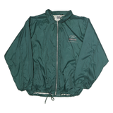 AVANTI Mens Green Coach Jacket XL Polyester Microfibre Plain Zip Lightweight
