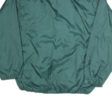 AVANTI Mens Green Coach Jacket XL Polyester Microfibre Plain Zip Lightweight