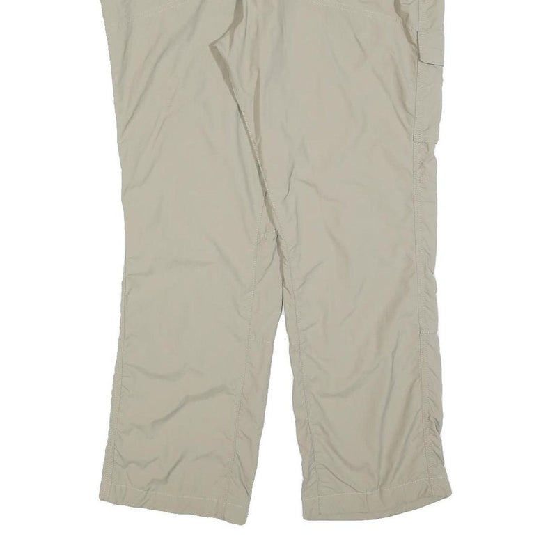 COLUMBIA Womens Regular Beige Polyester Blend Zip Trousers W36 L30 Outdoor