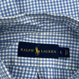 Ralph Lauren Checked Shirt - Large Blue Cotton