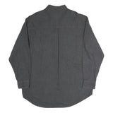 CHAPS Mens Black Cotton Button-Down Long Sleeve Shirt L Classic Style Casual