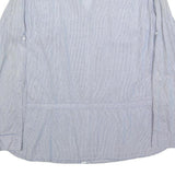 DESIGUAL Womens Blue Cotton Blend Shirt XL Embroidered Casual Button