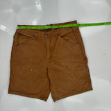 Gravel Gear Carpenter Shorts - 34W 10L Brown Cotton