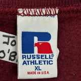 Made In USA Russell Athletic Sweatshirt - XL Burgundy Cotton
