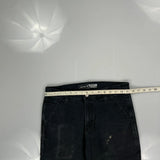 Carhartt Carpenter Trousers - 31W 32L Black Cotton