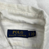 Polo By Ralph Lauren Shirt - Large White Linen