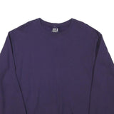 FRUIT OF THE LOOM Mens Blue Crew Neck Sweatshirt M Cotton Blend Pullover