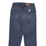GUESS Mens Jeans Blue Regular Straight Denim Medium W28 L27 Classic Cotton Blend