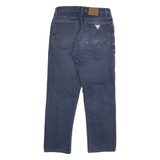 GUESS Mens Jeans Blue Regular Straight Denim Medium W28 L27 Classic Cotton Blend