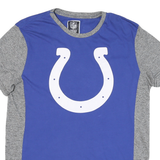 NFL Mens Blue & Grey Colts Graphic T-Shirt M Short Sleeve Crew Neck Official