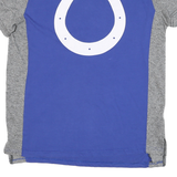 NFL Mens Blue & Grey Colts Graphic T-Shirt M Short Sleeve Crew Neck Official
