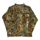 Cabelas Camo Henley Long Sleeve T-Shirt - XL Multicoloured Polyester