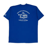 Research Submersibles Hanes Single Stitch T-Shirt - XL Blue Cotton Blend