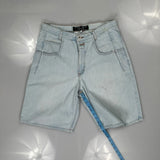Guess Denim Shorts - 32W 10L Light Wash Cotton