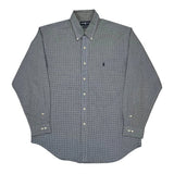 Ralph Lauren Checked Shirt - Large Gray Cotton
