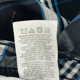 Lee Checked Cargo Shorts - 34W 10L Blue Cotton