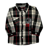 Age 2 Coogi Checked Flannel Shirt - 3XS Black Cotton