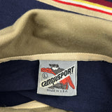 Unbranded Striped Rugby Shirt - Large Navy Cotton