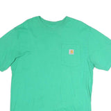 CARHARTT Mens Green Crew Neck Short Sleeve Graphic T-Shirt M Casual Wear