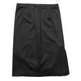 COAST Womens Black Pleated Midi Polyamide Blend Skirt UK 10 Elegant Office Wear