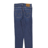 LEVI'S Womens Slim Blue Denim Jeans W24 L29 Cotton Blend Zip Classic Fit Skinny