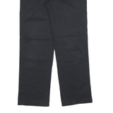DICKIES Mens Cotton Blend Black Regular Straight Trousers W31 L30 Classic