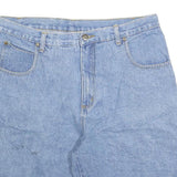 MCORVIS Mens Denim Blue Casual Shorts M W34 Cotton Blend Classic Fit