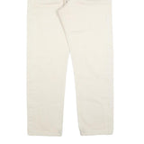 LEVI'S Mens Cotton White Regular Fit Straight Leg Trousers W32 L29 Casual