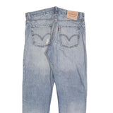 LEVI'S 527 Low Bootcut Mens Jeans Blue Slim Bootcut Denim Light W32 L27 Zip