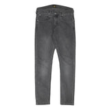 LEE Mens Slim Black Jeans Denim W28 L29 Classic Zip Pockets Comfort Style