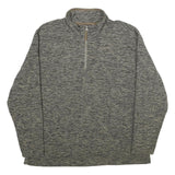 IDENTIC Mens Grey & Beige Patterned Pullover Jumper XL Polyester Casual