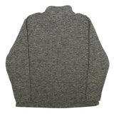 IDENTIC Mens Grey & Beige Patterned Pullover Jumper XL Polyester Casual