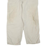 CARHARTT Mens Cotton Blend Beige Regular Fit Straight Leg Trousers W36 L28