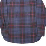 TOMMY HILFIGER Mens Blue Red Check Shirt S Cotton Long Sleeve Casual