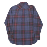 TOMMY HILFIGER Mens Blue Red Check Shirt S Cotton Long Sleeve Casual