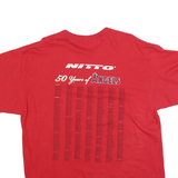 JERZEES Mens Red Angels Baseball 50th Anniversary Graphic T-Shirt XL Short