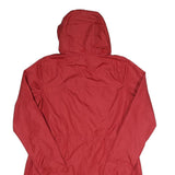 WOOLRICH Womens Red Jacket M Polyester Plain Hooded Zip Outdoor Casual