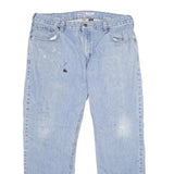 CARHARTT Mens Jeans Blue Relaxed Straight Denim Light W38 L30 Relaxed Fit Zip