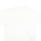 ANVIL Mens White USA Flag Graphic T-Shirt L Short Sleeve Crew Neck Cotton Blend