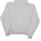 CHAMPION Mens Grey Dominican Pullover Hoodie S Cotton Blend Casual Drawstring