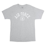 CHAMPION Mens Grey Air Force Graphic T-Shirt L Short Sleeve Crew Neck Casual