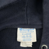Reverse Weave Champion Hoodie - XL Navy Cotton