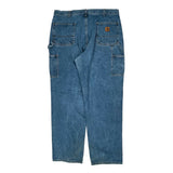 Carhartt Double Knee Carpenter Jeans - 40W 32L Blue Cotton