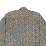 DOCKERS Mens Green Pattern Shirt XL Cotton Blend Long Sleeve Casual