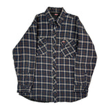 Dickies Checked Jacket - XL Blue Cotton