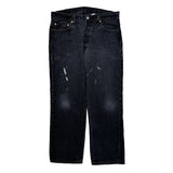 Levis Jeans - 36W 30L Black Cotton