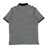 Polo By Ralph Lauren Striped Polo Shirt - Large Black & White Cotton