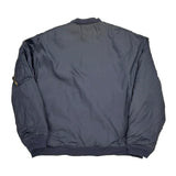 Vintage Unbranded Reversible Bomber Jacket - XL Navy Nylon