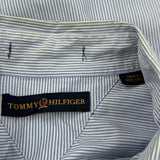 Tommy Hilfiger Striped Shirt - 2XL Blue Cotton